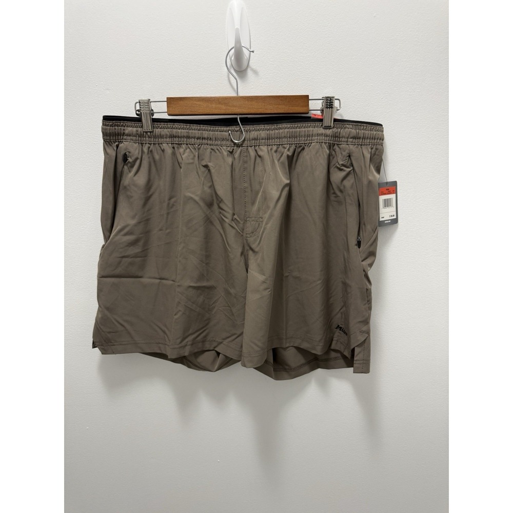 Mitre Different League 5" Inseam Shorts Mens XL Mushroom Athletic Running NWT